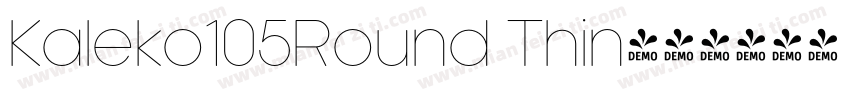 Kaleko105Round Thin字体转换